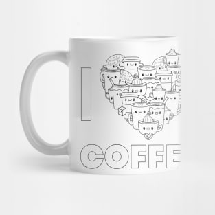 I Love Coffee - Coloring Tee Mug